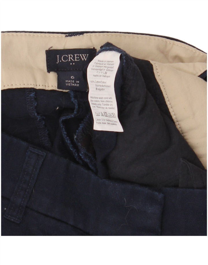 J. Crew Short Chino Femme US 6 Medium W32 Bleu Marine Coton