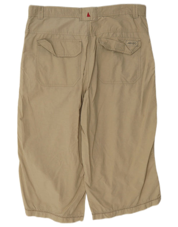 Musto Mens Cargo Bermuda Shorts Large W34 Khaki Cotton