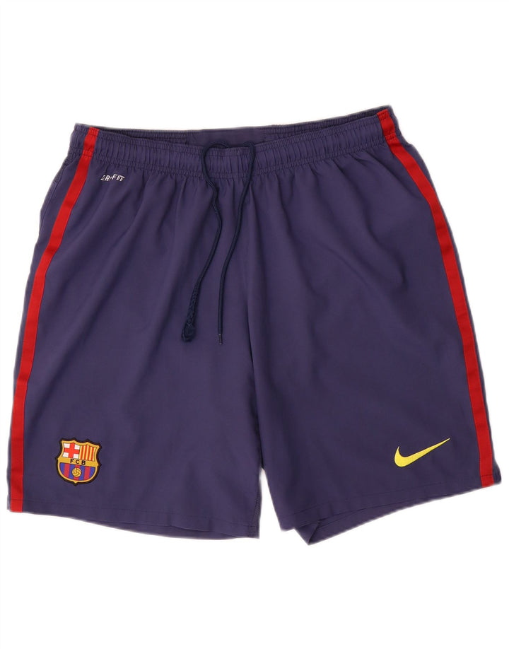 Nike Homme Short de Sport Barcelone XL Bleu Marine Polyester