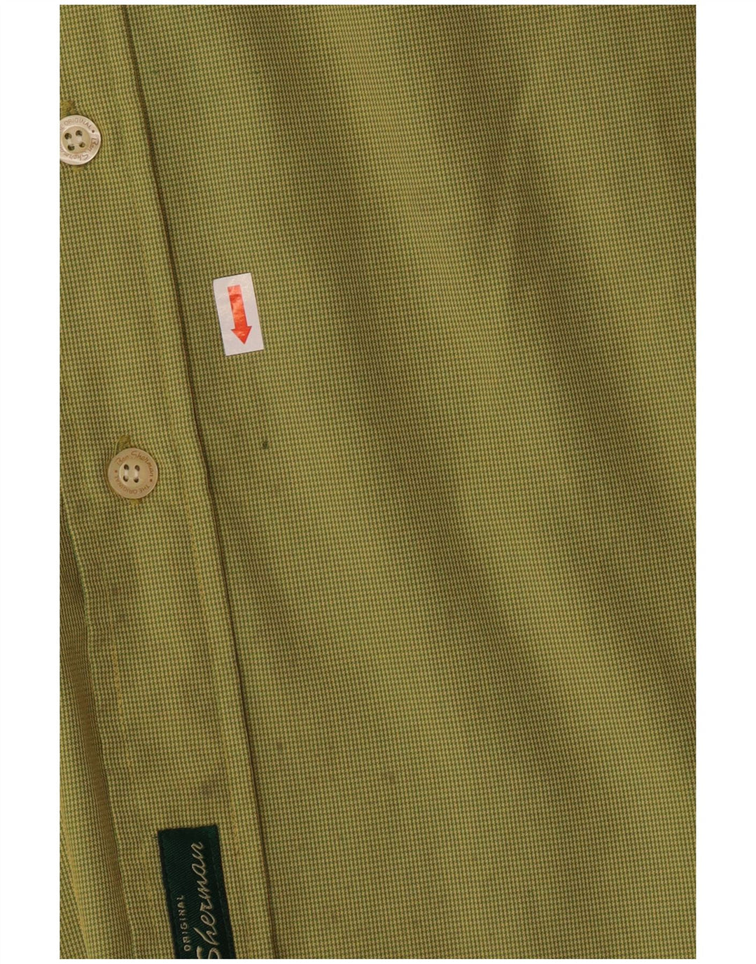 BEN SHERMAN Chemise Homme XL Pied de Poule Vert