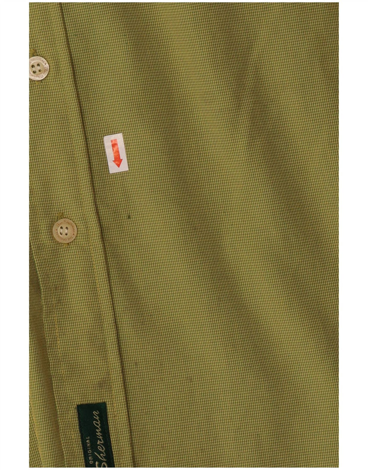 BEN SHERMAN Chemise Homme XL Pied de Poule Vert