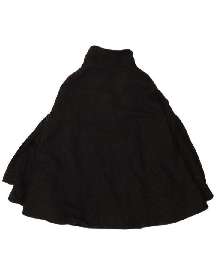 Zara Manteau Cape Double Boutonnage Femme UK 16 Large Noir