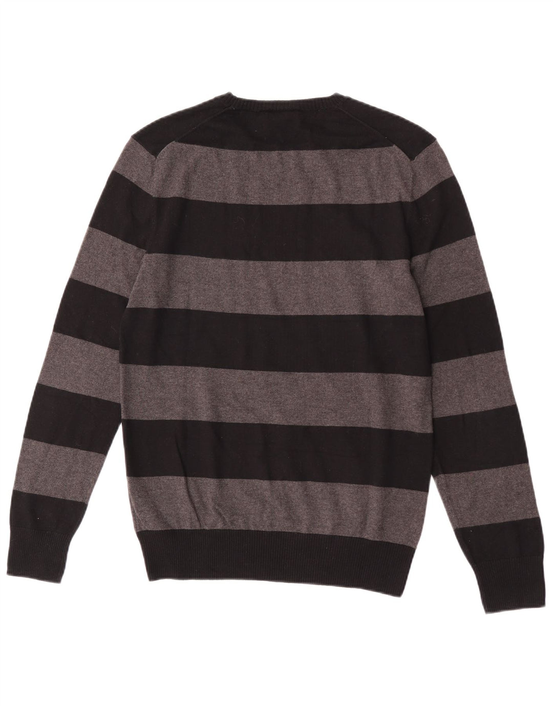 Gap Pull à col rond pour homme Petit coton rayé gris