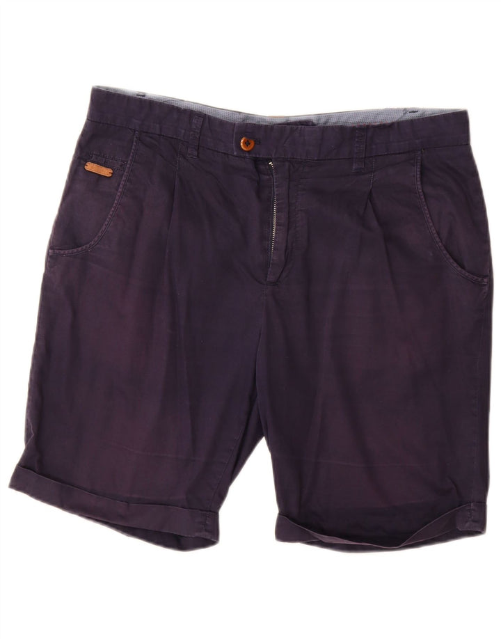 Zara Short Chino Homme EU 42 Large W32 Bleu Marine