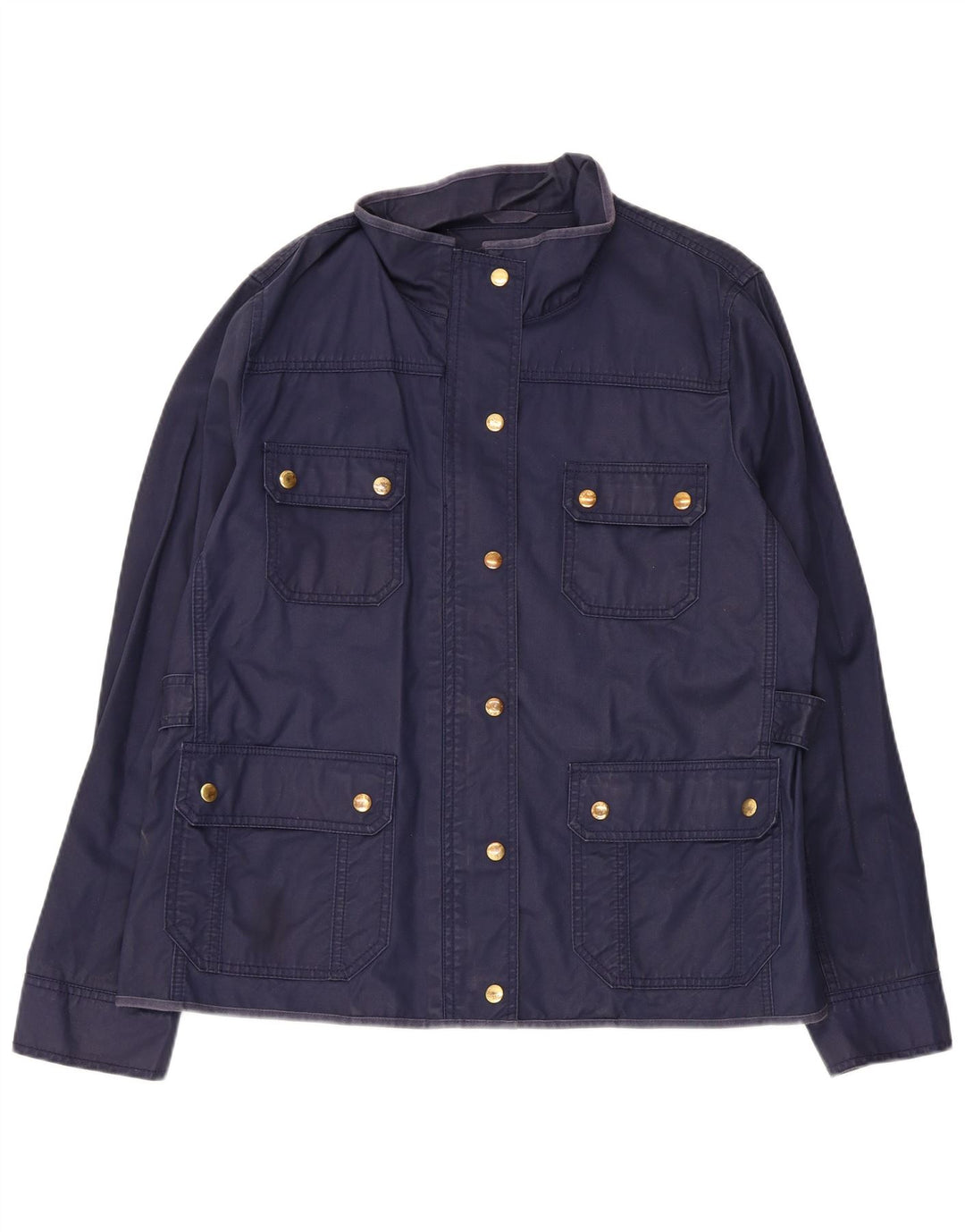 J. Crew Veste utilitaire pour femme UK 18 XL Bleu marine Coton