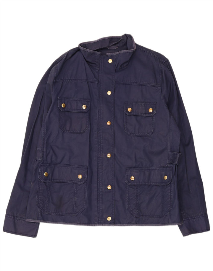 J. Crew Veste utilitaire pour femme UK 18 XL Bleu marine Coton