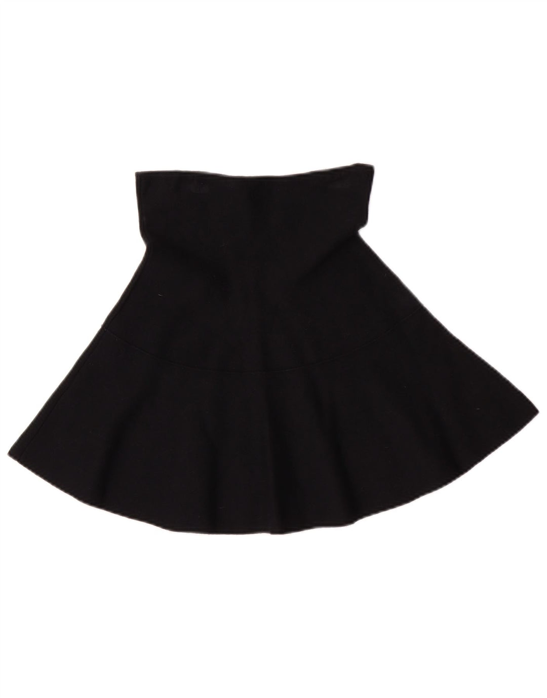 Zara Femme Jupe Trapèze Taille Haute Medium W24 Viscose Noir