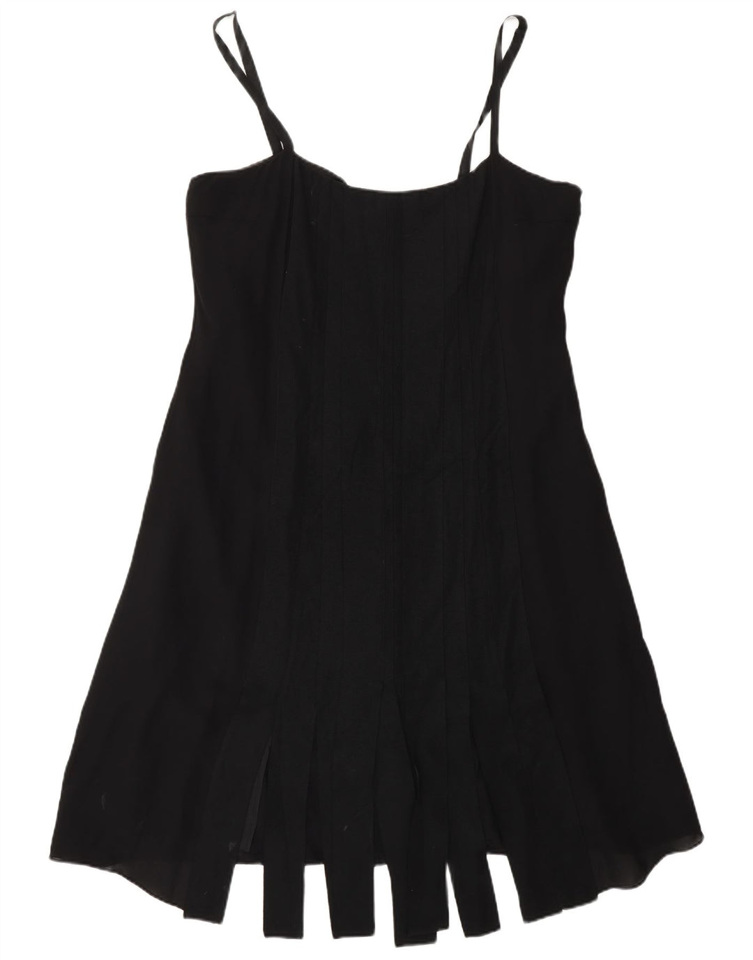 Fenn Wright Manson Robe trapèze pour femme UK 16 Grande soie noire