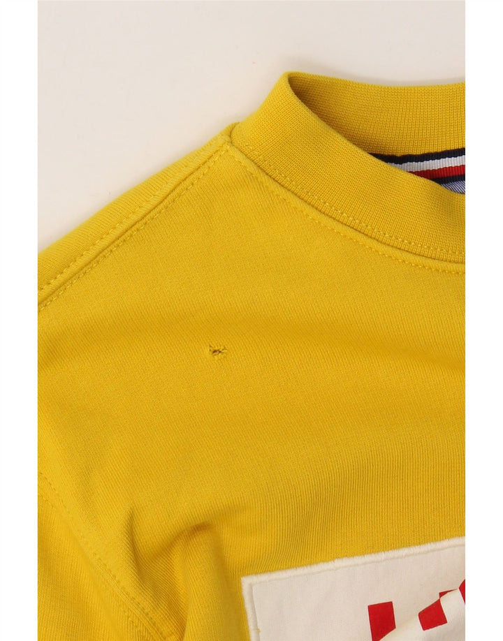 Tommy Hilfiger Sweat-Shirt Graphique Homme Jaune Moyen Coton