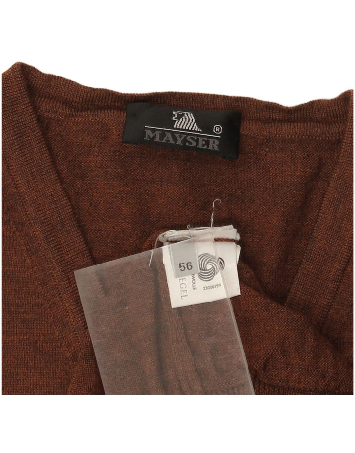 MAYSER Débardeur Homme IT 56 XL Marron Laine