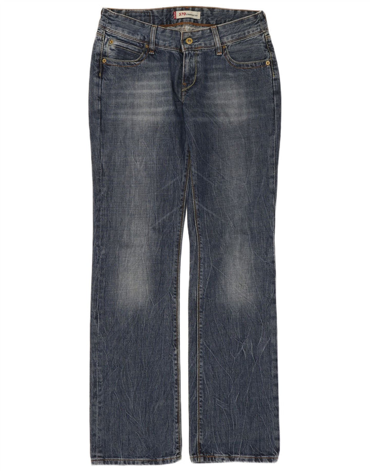LEVI'S Jean Droit 570 Femme W30 L34 Bleu Coton