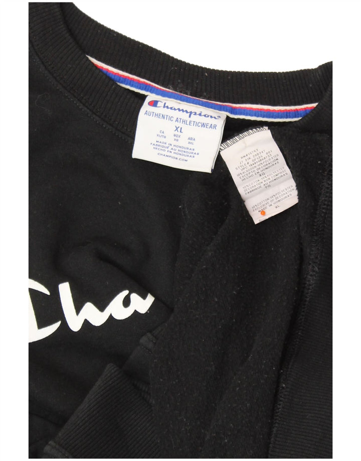 CHAMPION Sweat-shirt surdimensionné graphique pour femme UK 18 XL Noir