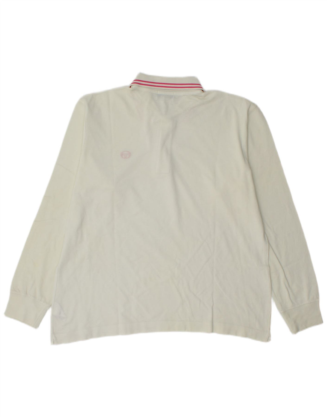 SERGIO TACCHINI Polo à manches longues pour homme en coton blanc cassé