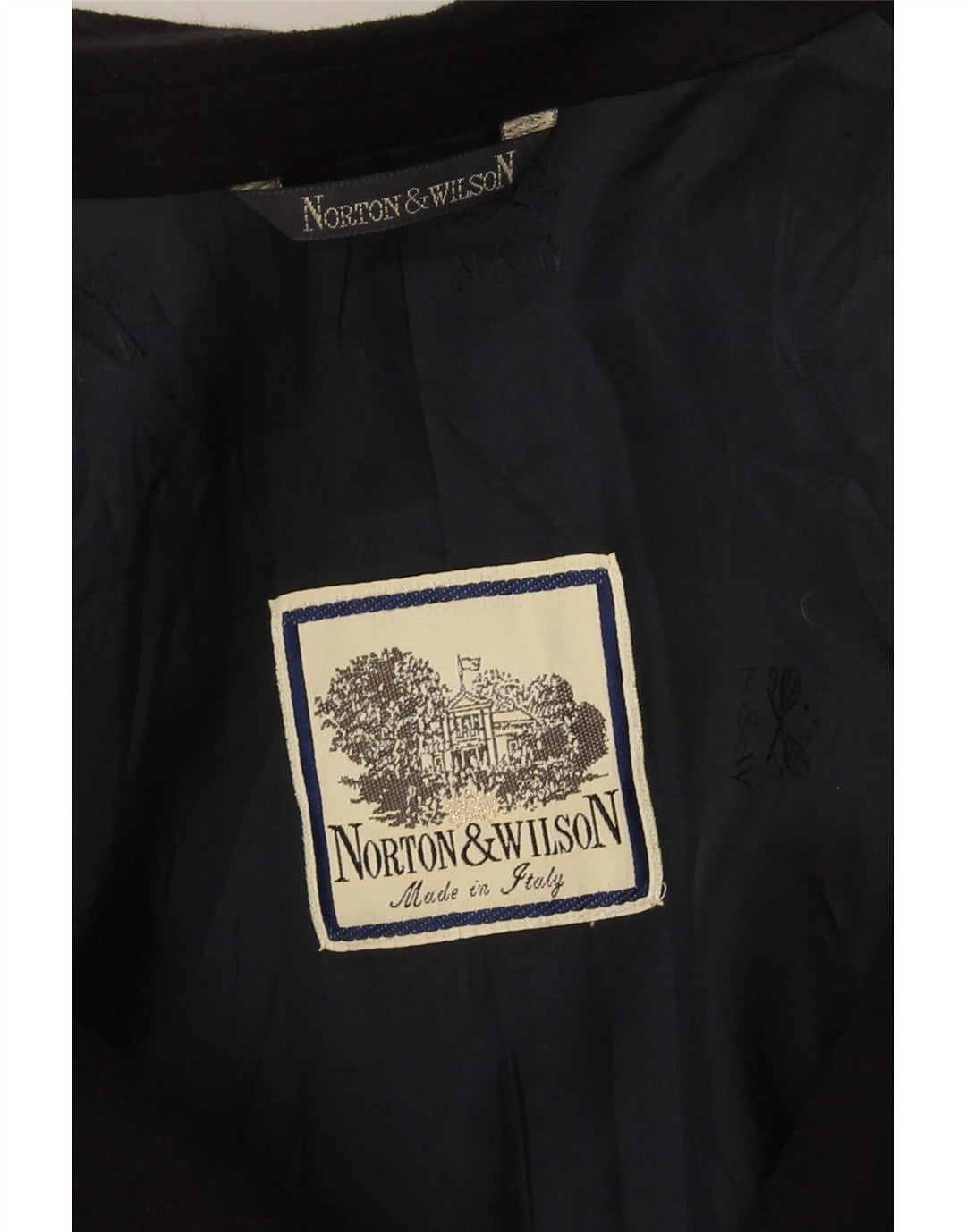 Norton & Wilson Veste blazer double boutonnage pour femme UK 16 Large Noir