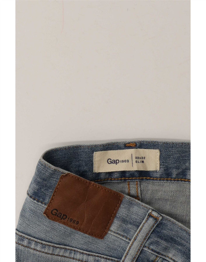 Gap Jean slim effet vieilli pour homme W32 L32 Bleu