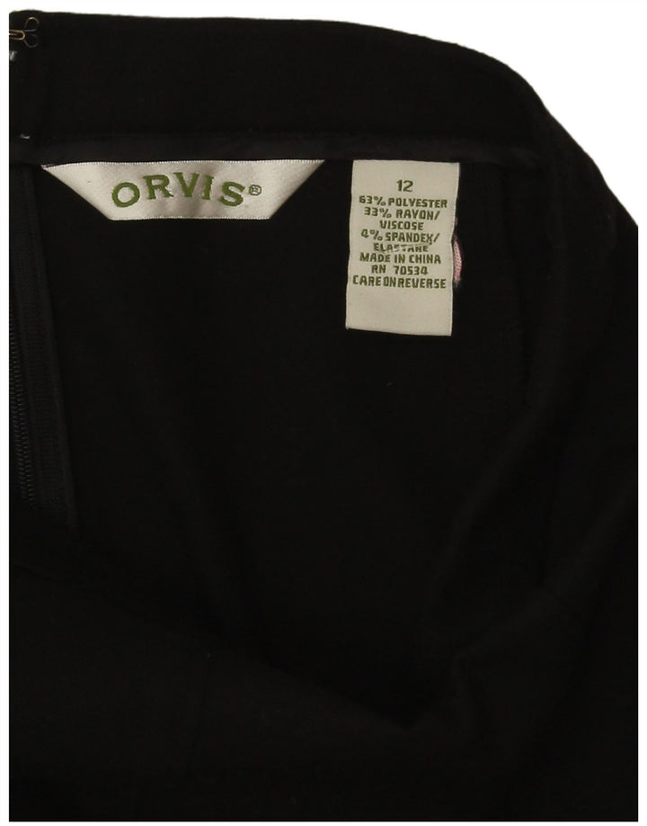 Orvis Jupe trompette pour femme US 12 Medium W28 Noir Polyester