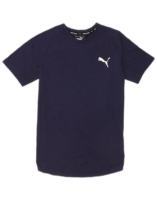 Puma T-Shirt Homme Bleu Marine Moyen Coton