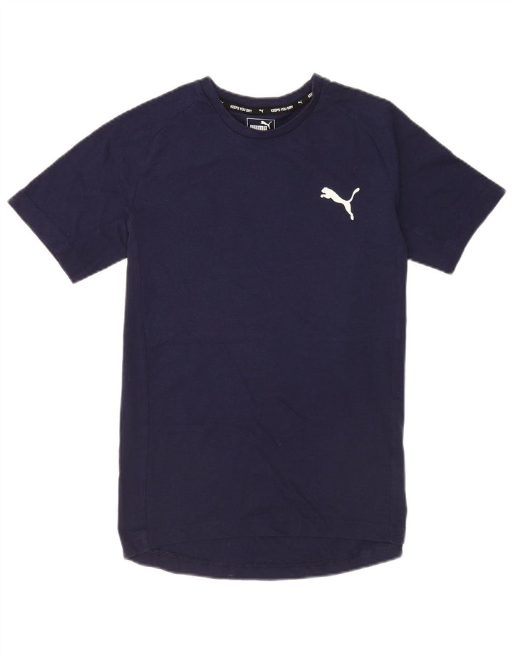 Puma T-Shirt Homme Bleu Marine Moyen Coton