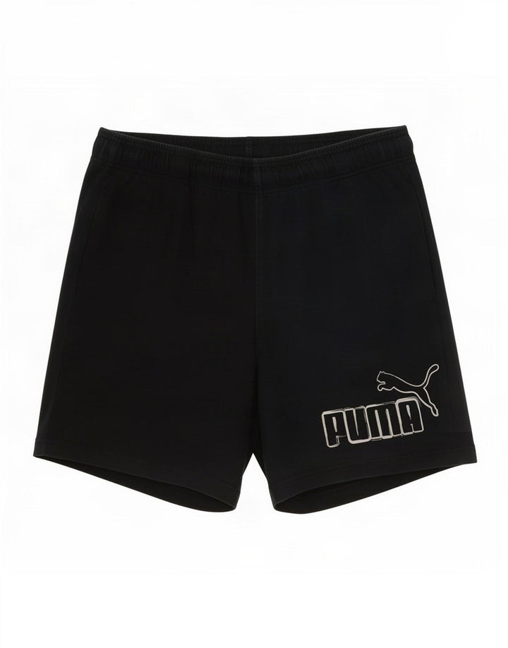 Puma Short de sport graphique pour homme, grand, bleu marine, polyester