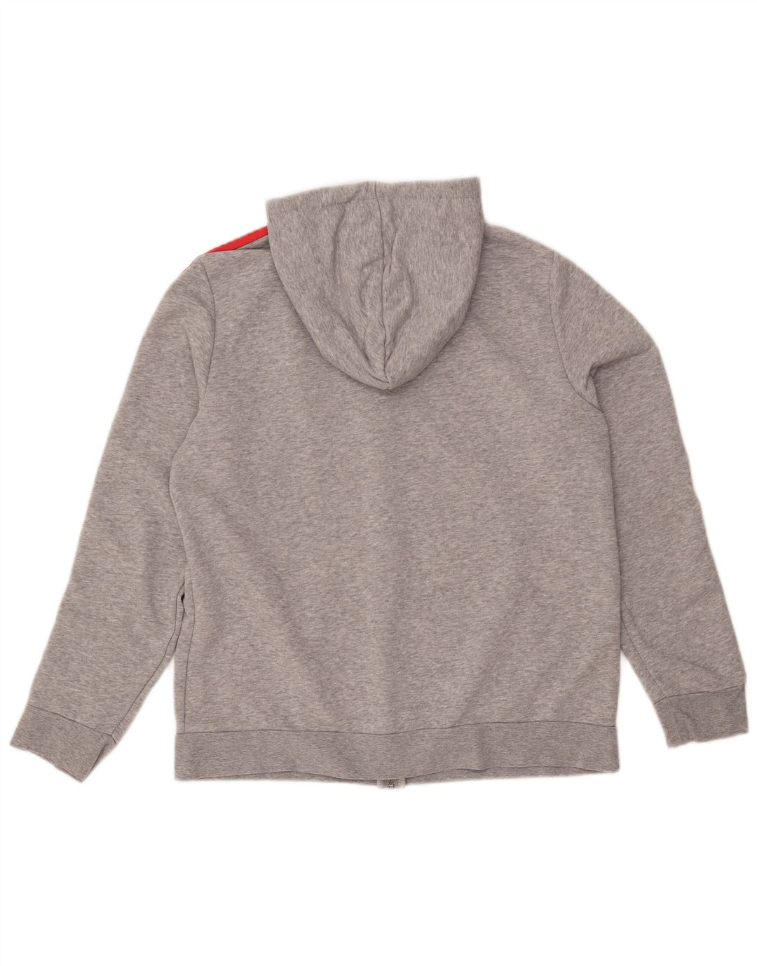 ADIDAS Pull à capuche zippé pour femme UK 20/22 XL Coton moucheté gris