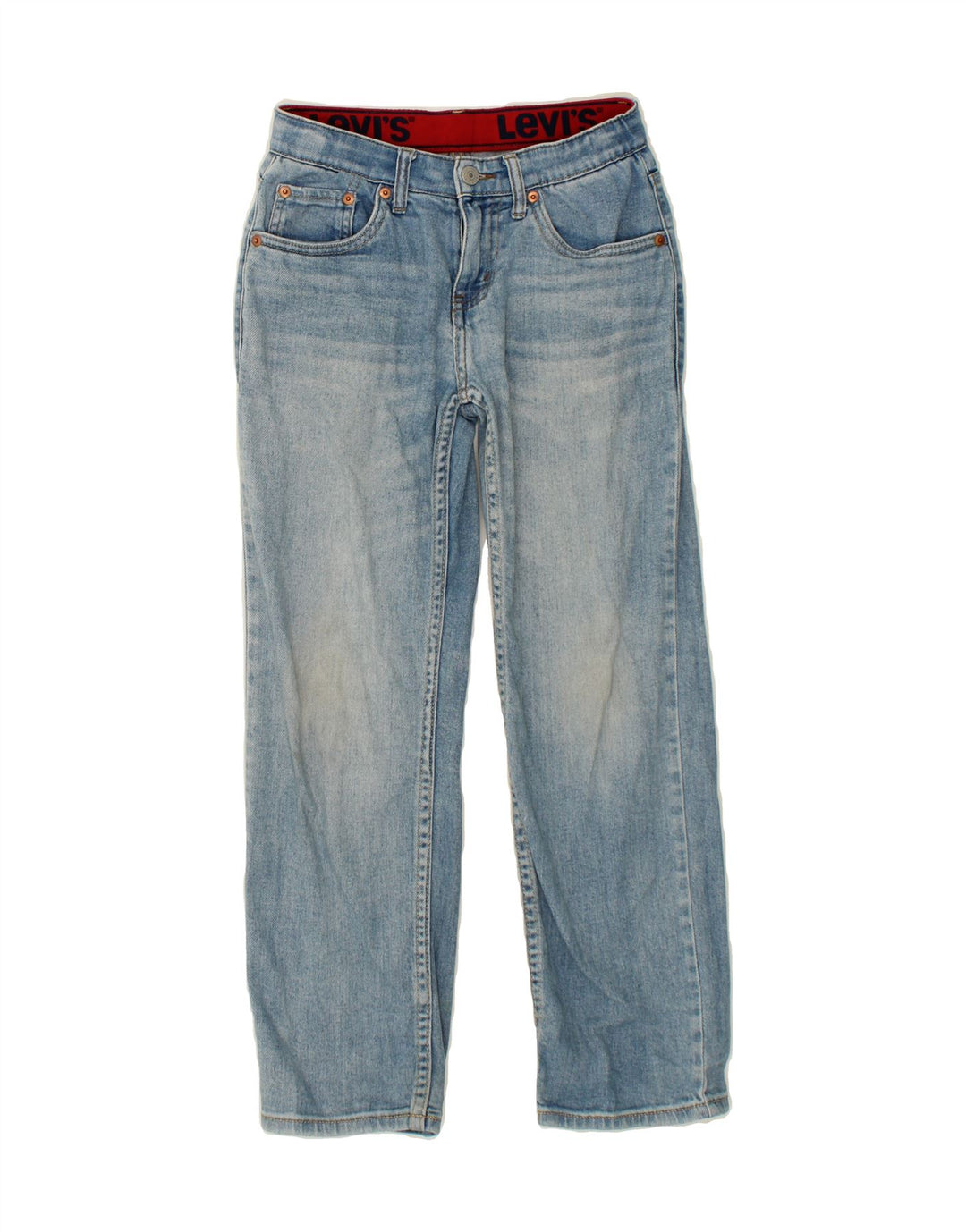 LEVI'S Boys Straight Jeans 9-10 Years W24 L24  Blue Vintage Levi's and Second-Hand Levi's from Messina Hembry 