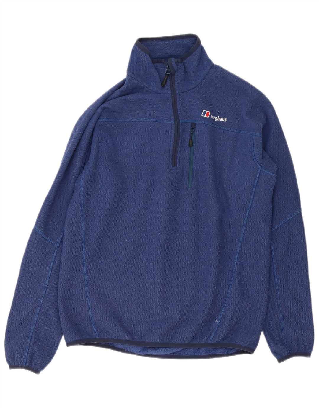 Berghaus Sweat-shirt à col zippé pour homme Petit bleu marine Polyester