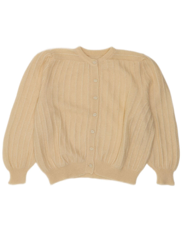 Pull Cardigan Femme Vintage UK 18 XL Beige