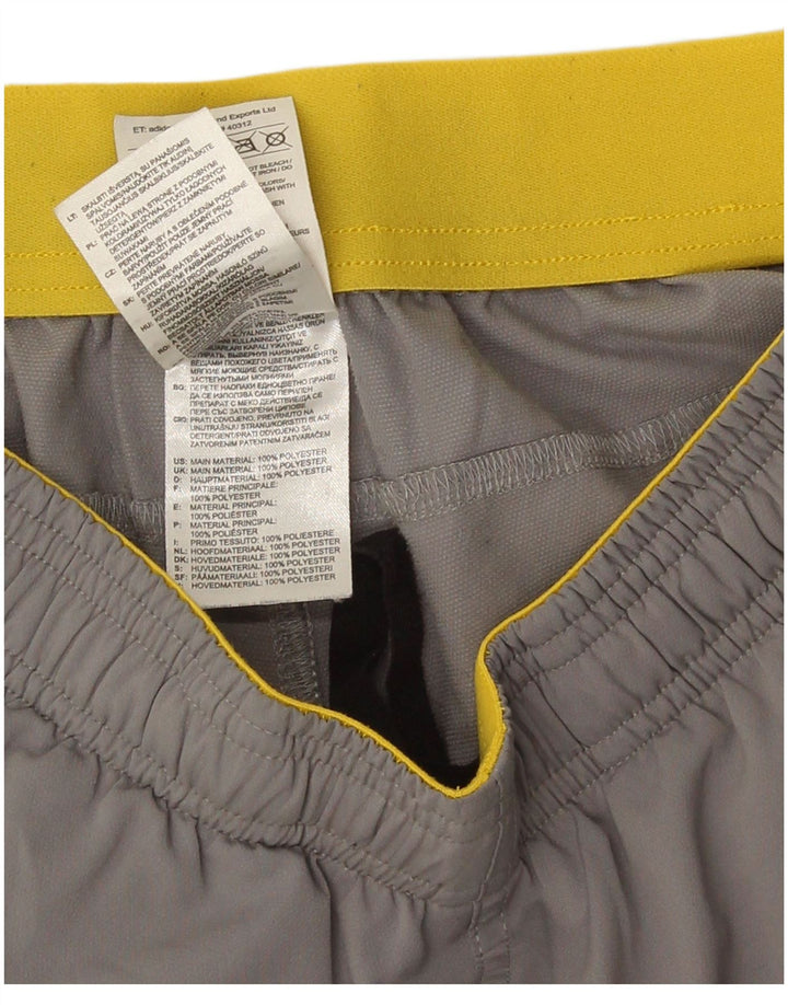 Adidas Short de sport pour homme Petit gris Colorblock Polyester