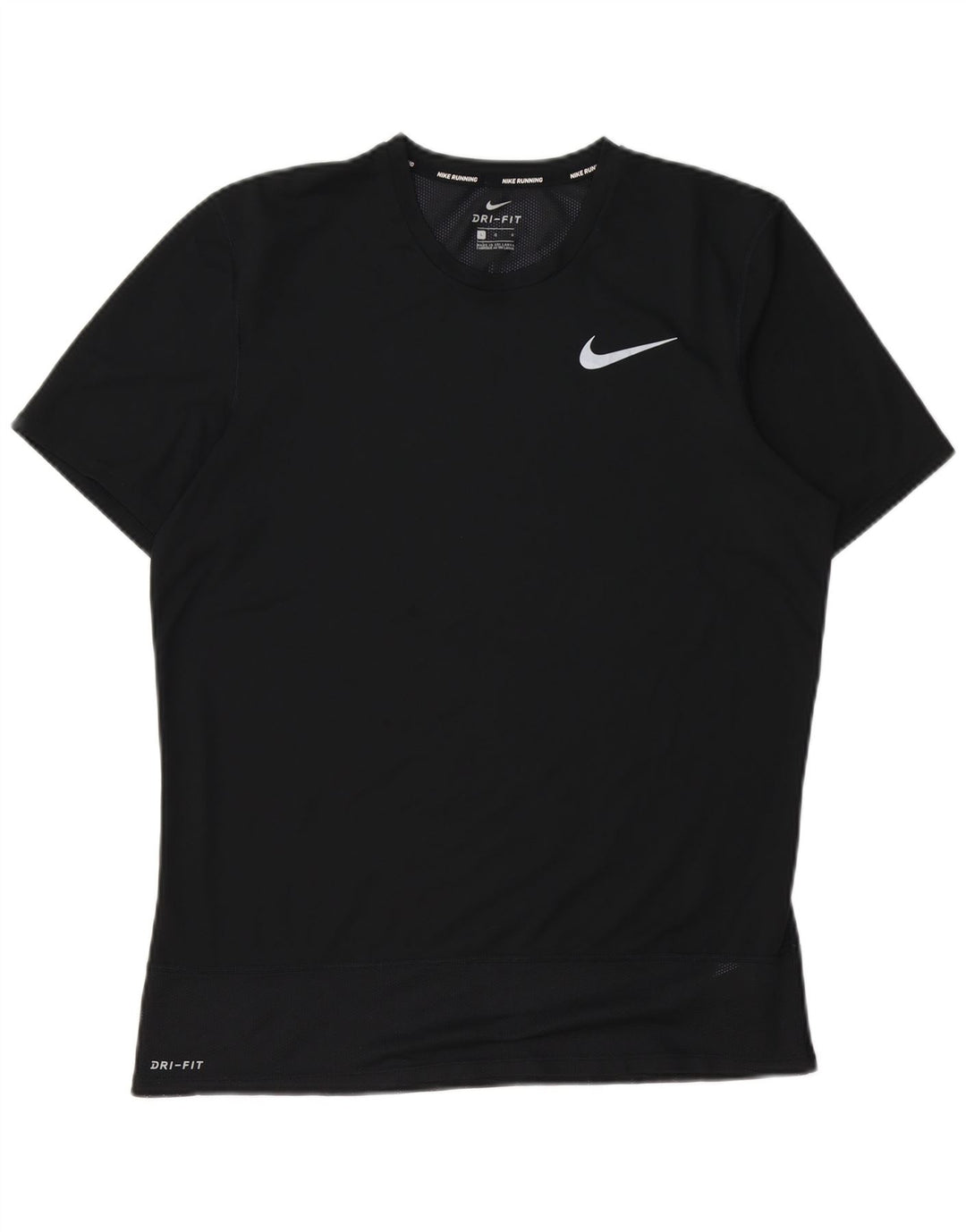 Nike Hommes Dri Fit T-Shirt Haut Large Noir Polyester