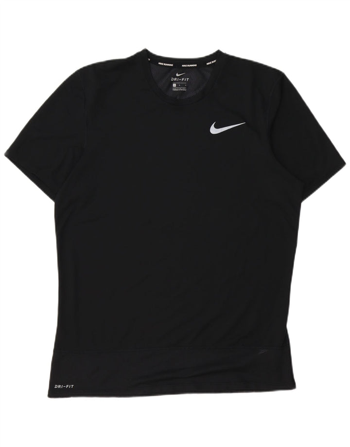 Nike Hommes Dri Fit T-Shirt Haut Large Noir Polyester