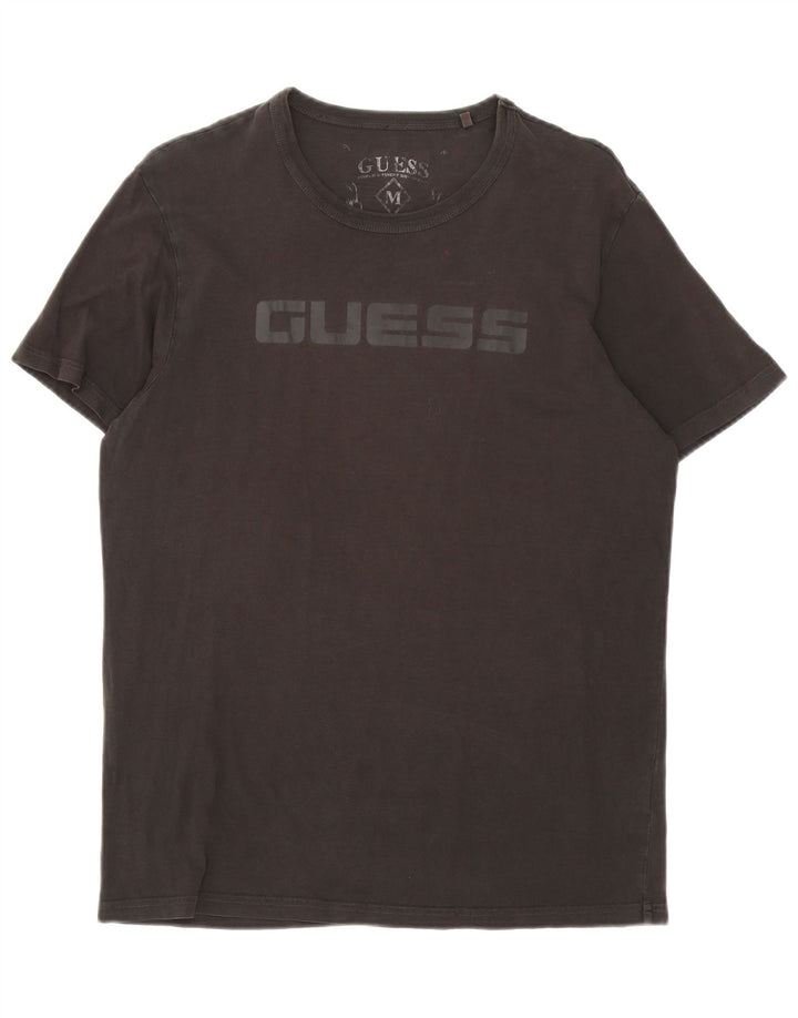 Guess T-Shirt Graphique Homme Noir Moyen Coton