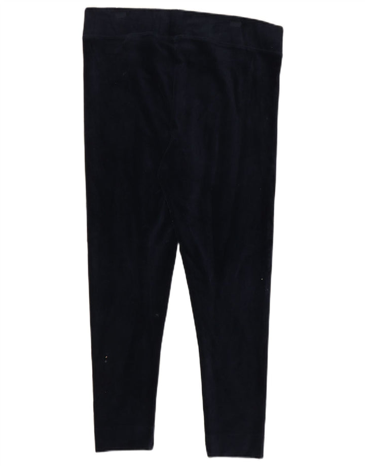 Marks & Spencer Leggings Femme UK 16 Large Bleu Marine Coton
