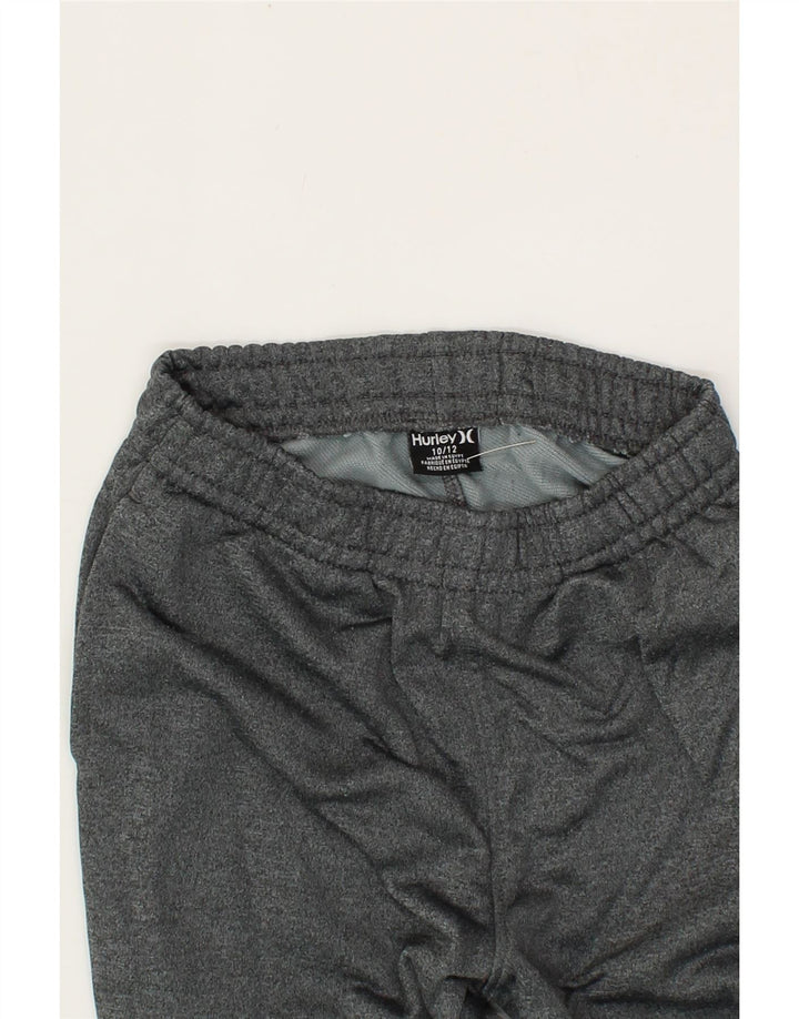 HURLEY Boys Tracksuit Trousers Joggers 10-11 Years  Grey Vintage Hurley and Second-Hand Hurley from Messina Hembry 