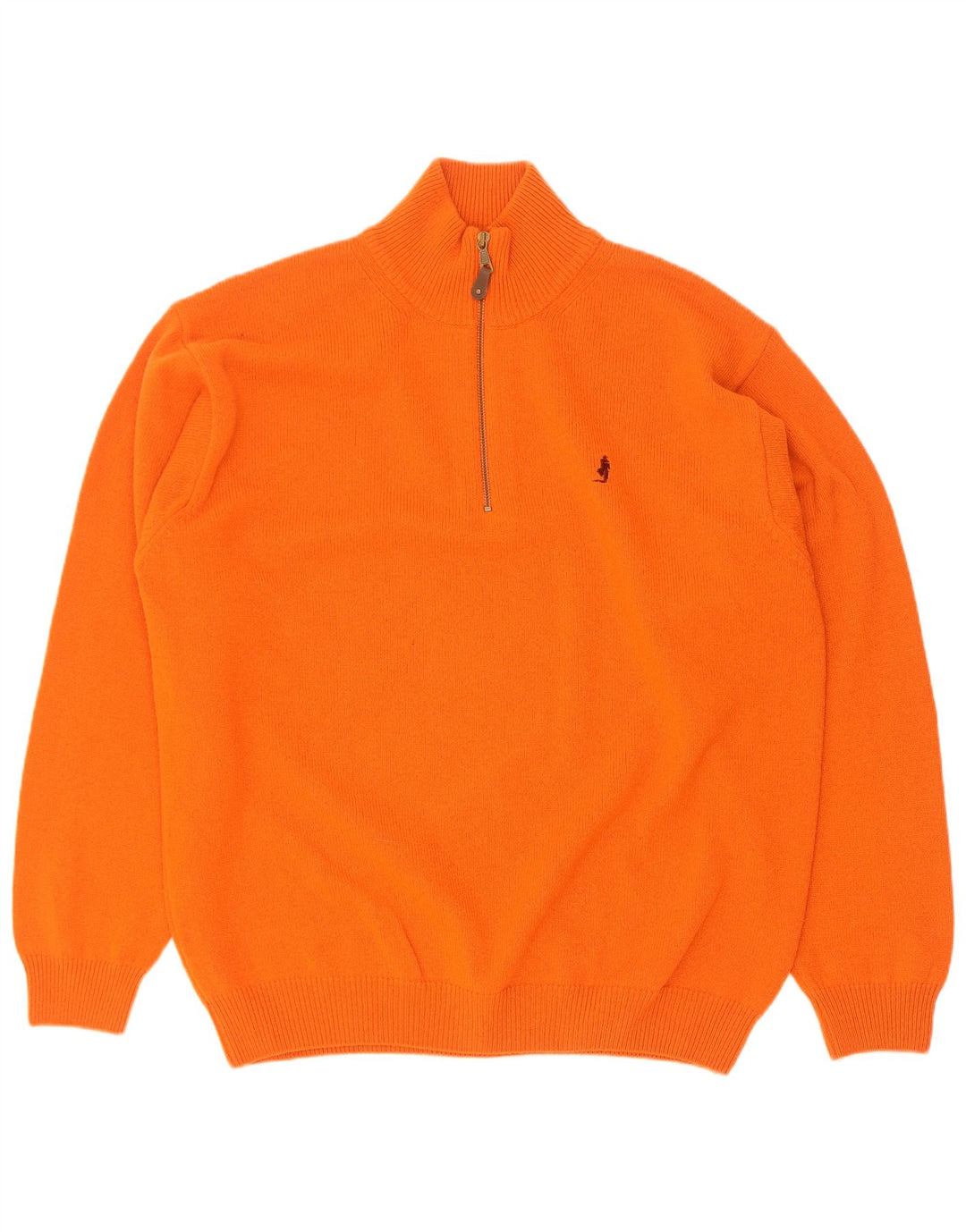 Marlboro Classics Pull à col zippé pour homme 2XL Orange Laine