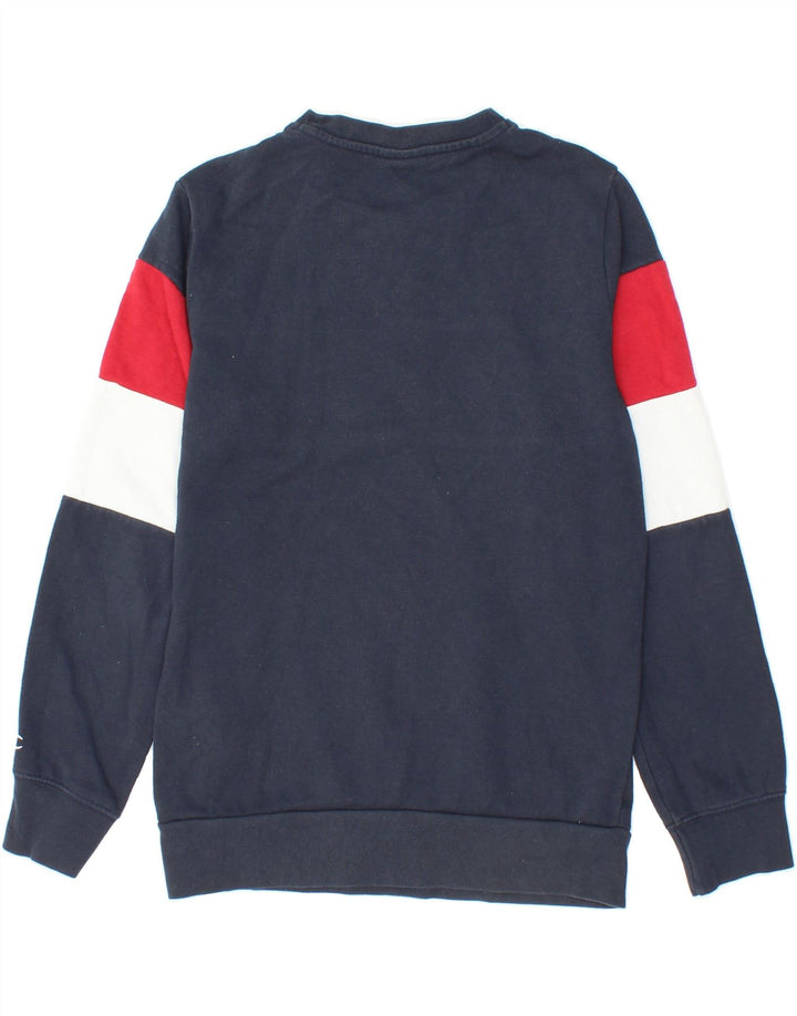 CHAMPION Boys Graphic Sweatshirt Jumper 11-12 Years Large Navy Blue Vintage Champion and Second-Hand Champion from Messina Hembry 