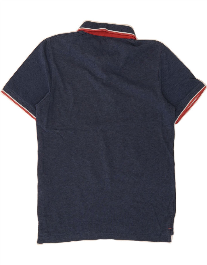 JACK & JONES Mens Polo Shirt Small Navy Blue Cotton Vintage Jack & Jones and Second-Hand Jack & Jones from Messina Hembry 