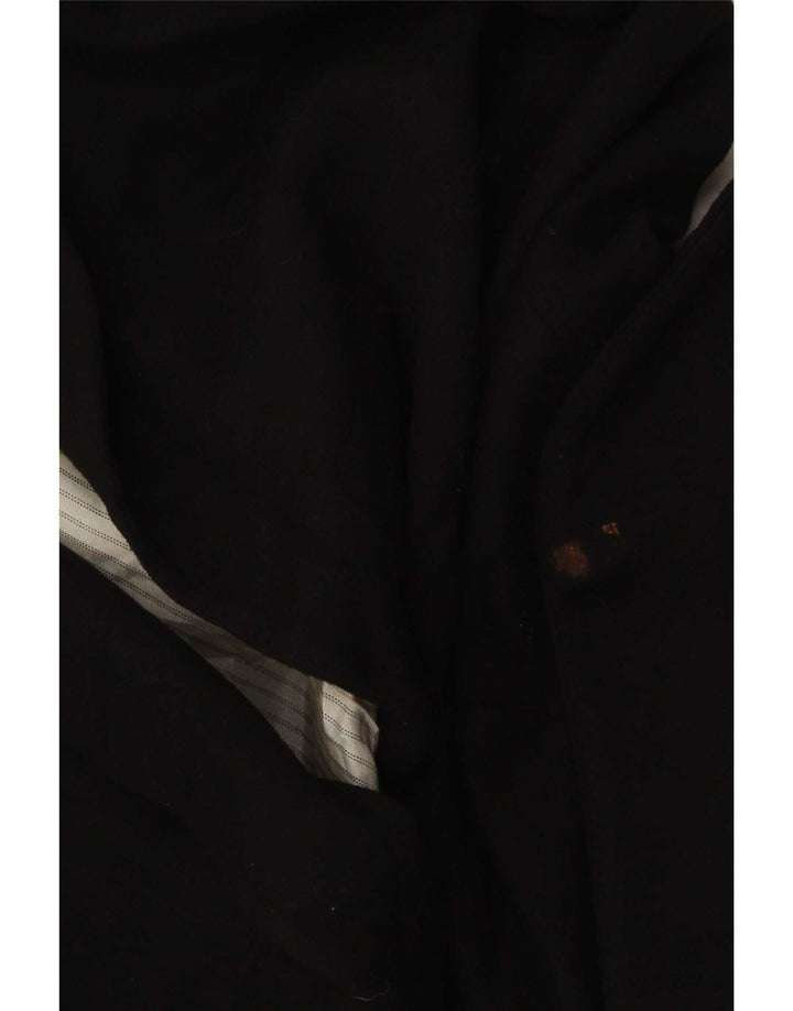 Zara Veste Blazer 1 Bouton Femme UK 6 XS Noir Viscose