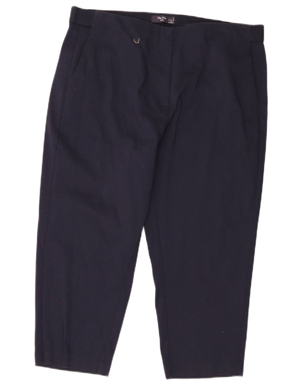 Marks & Spencer Pantalon Capri The Mia pour femme UK 18 XL W40 L22 Bleu marine