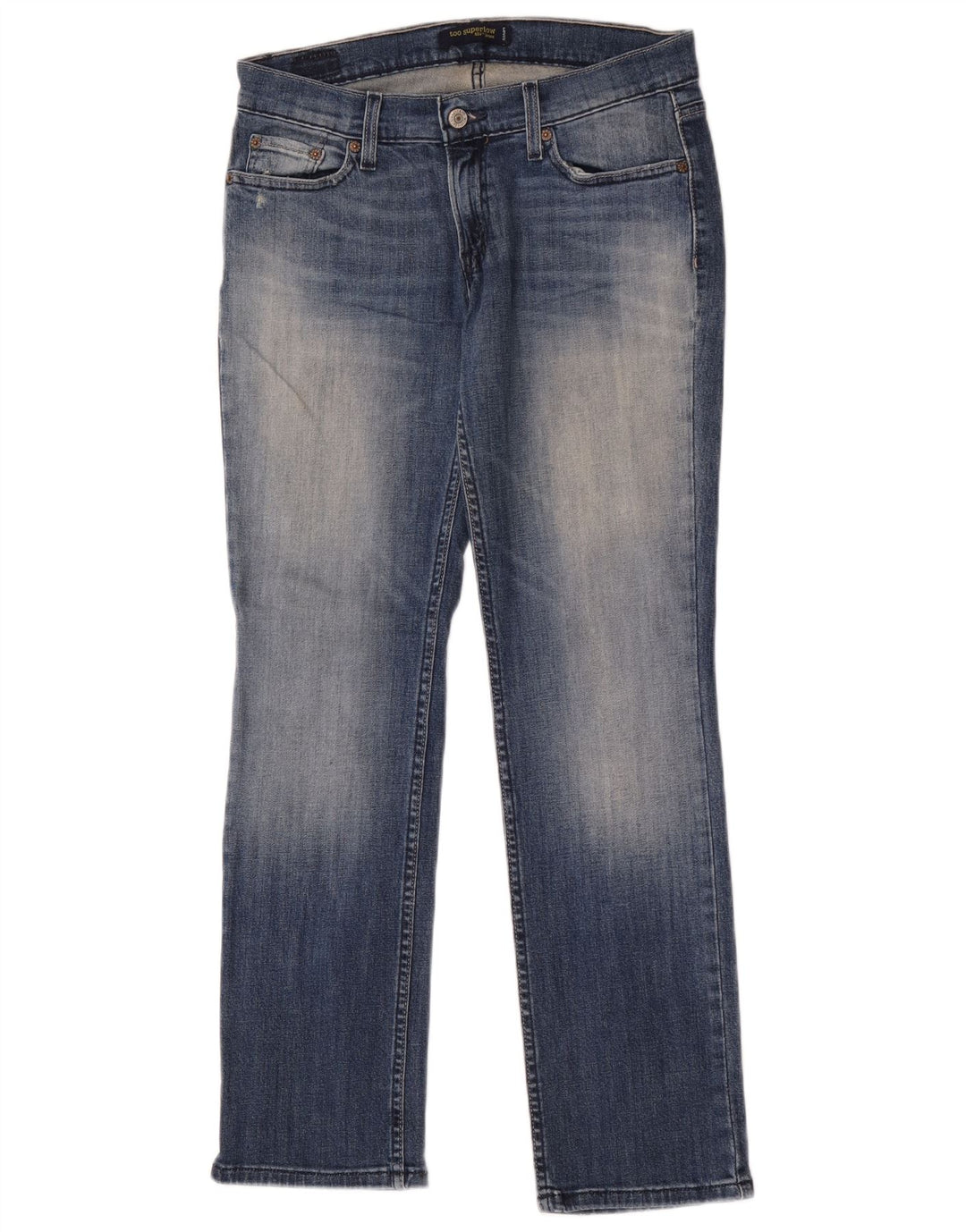 Levi's Jean droit 524 Super Low pour femme US 9 Medium W30 L30 Bleu Coton