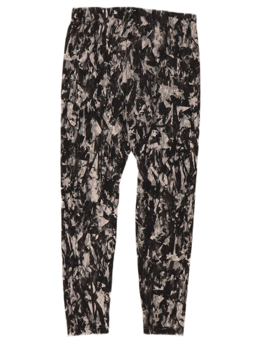 NIKE Womens Leggings UK 16 Large Noir Camouflage Coton