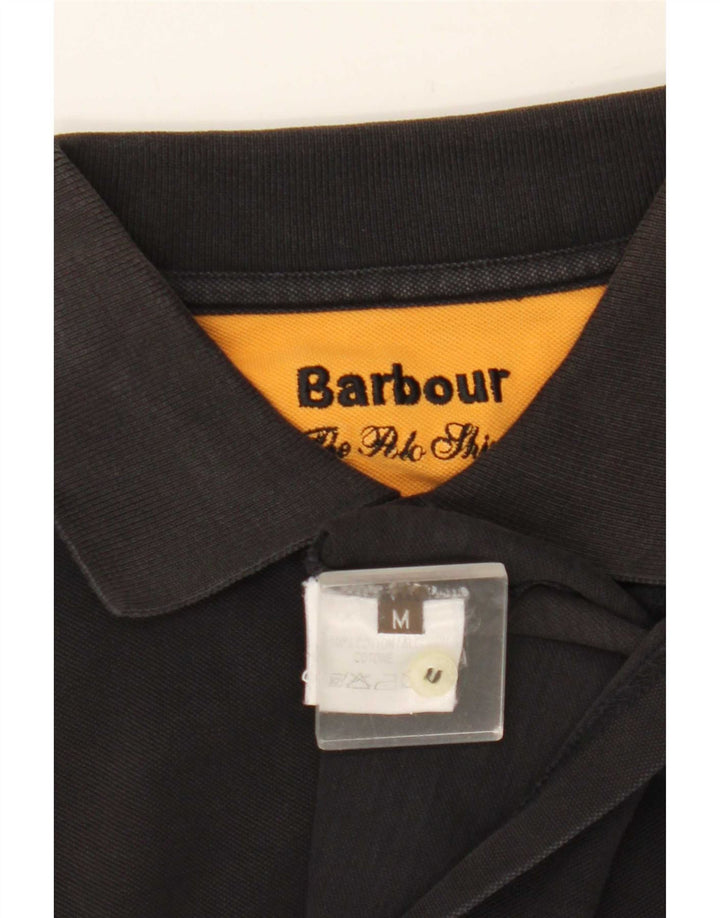 Barbour Polo Homme Coton Noir Moyen
