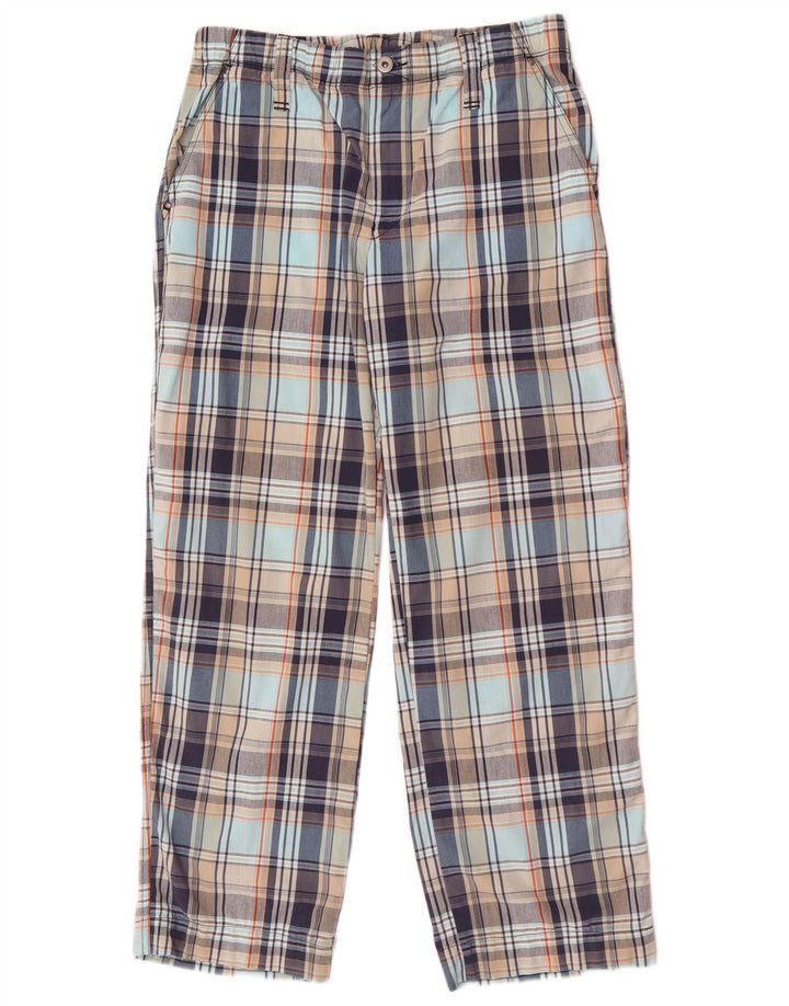 Think Pink Pantalon Chino Coupe Ample Homme Moyen W30 L29 Carreaux Multicolores