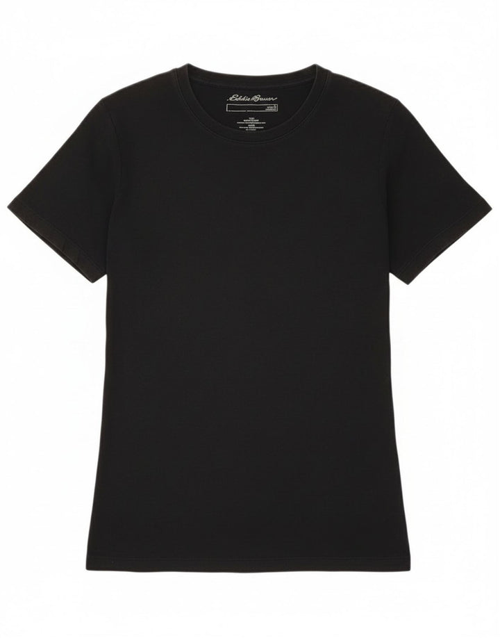 Eddie Bauer T-shirt pour femme UK 12 Medium Noir