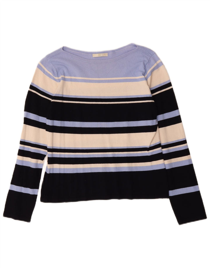 Marks & Spencer Pull col bateau pour femme UK 14 Medium Multicolore