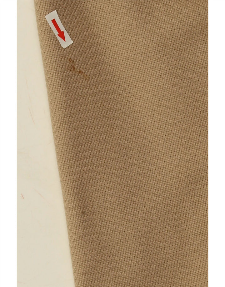 VINTAGE Femme 4 Bouton Blazer Veste IT 40 Petite Laine Beige