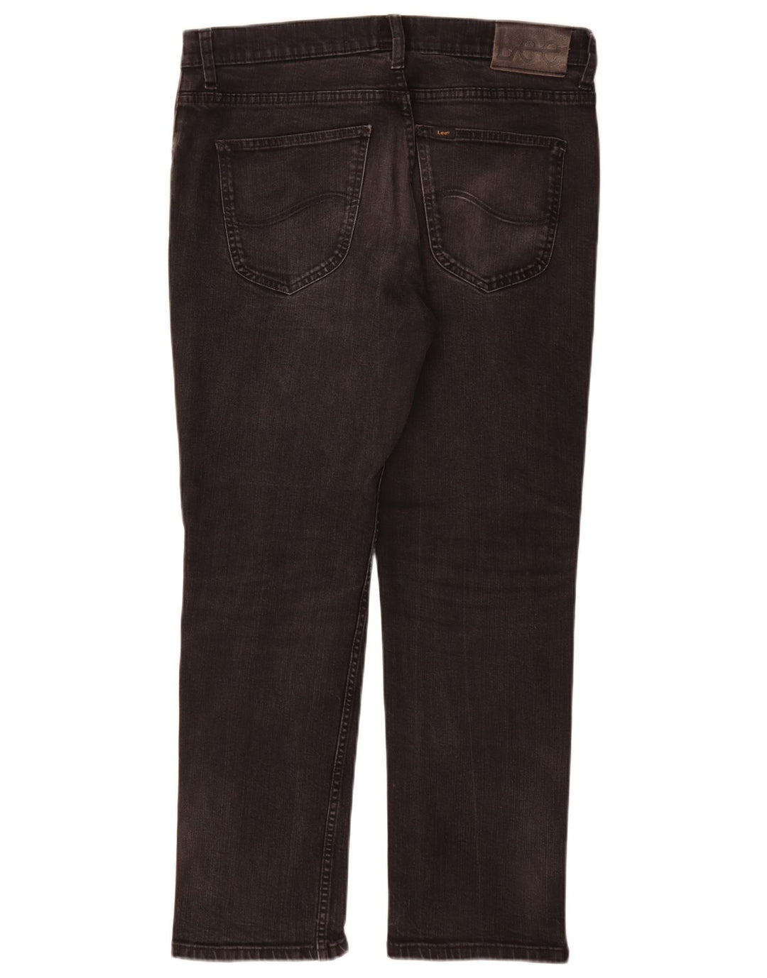 Lee Jean Droit Brooklyn Homme W34 L30 Noir Coton