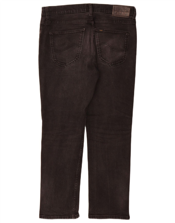Lee Jean Droit Brooklyn Homme W34 L30 Noir Coton