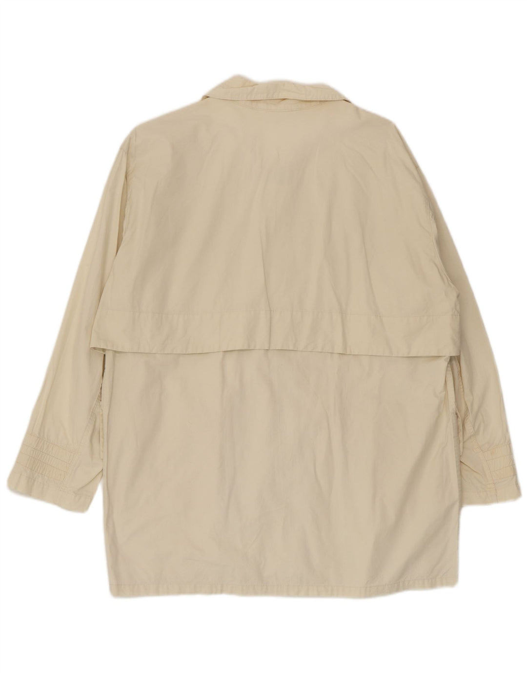 Belfe Trench court femme IT 42 coton blanc cassé moyen