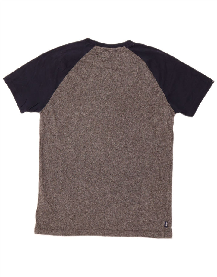SUPERDRY T-Shirt Homme Gris Moyen Colourblock Coton