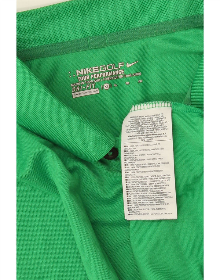 NIKE Polo Dri Fit Homme XL Vert Polyester